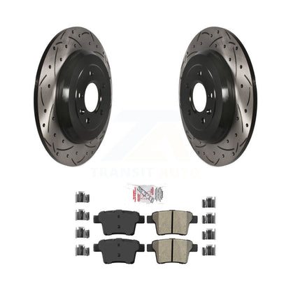 Kit de plaquettes semi-métalliques pour Rotor de frein, fente de perçage arrière, pour Ford Five Hundres Taurus