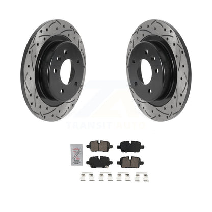 Kit de plaquettes de frein en céramique, Rotors de frein à fente arrière percés pour Chevrolet Equinox GMC Terrai