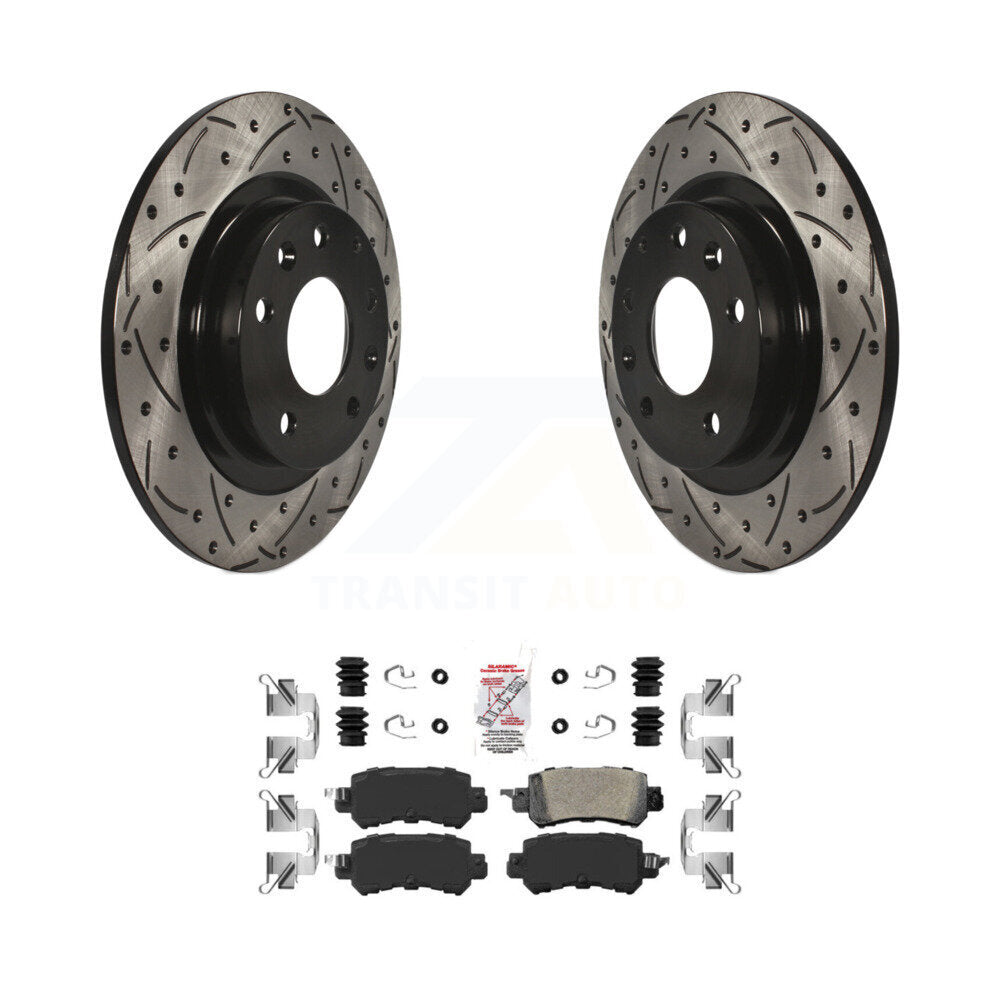 Kit de plaquettes en céramique pour Rotor de frein à disque, fente de perçage arrière, pour Mazda CX-2016 – 2018