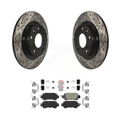 Kit de plaquettes en céramique pour Rotor de frein à disque, fente de perçage arrière, pour Mazda CX-2016 – 2018