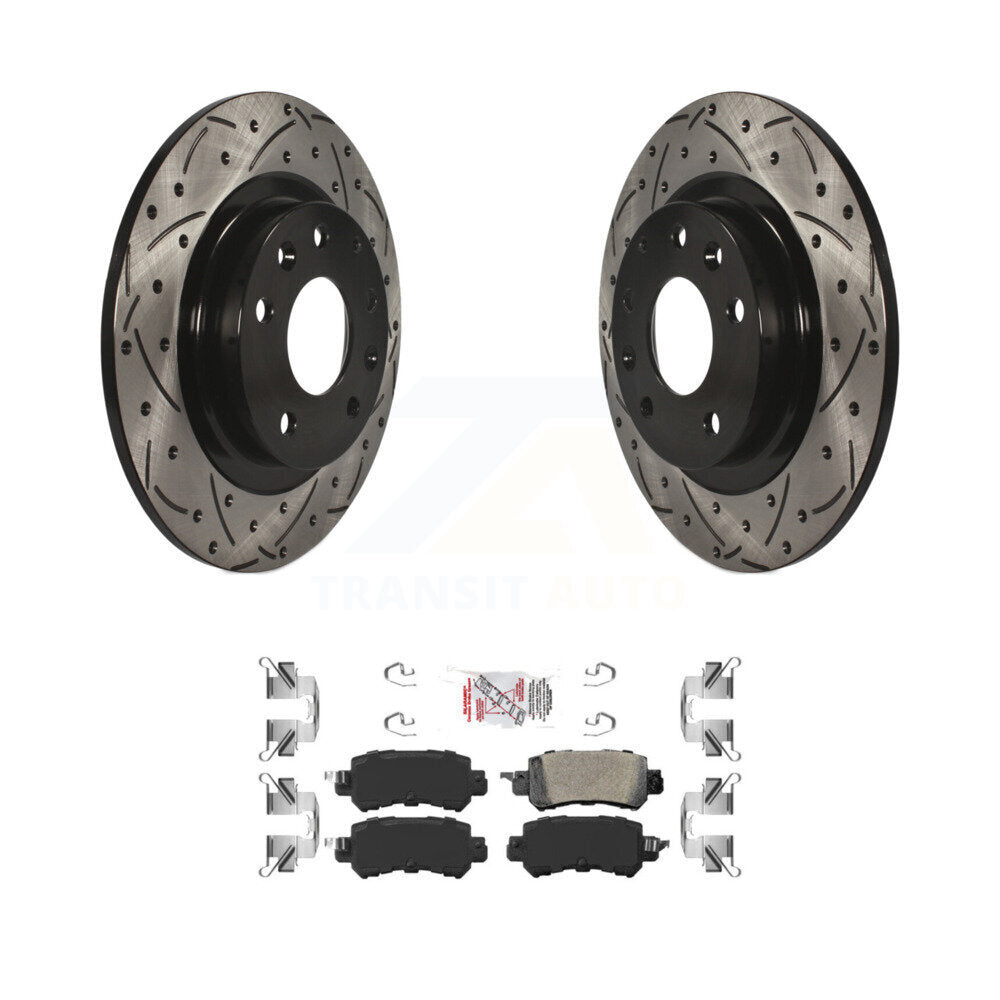 Kit de plaquettes en céramique pour Rotor de frein à disque, fente de perçage arrière, pour Mazda CX-2016 – 2018