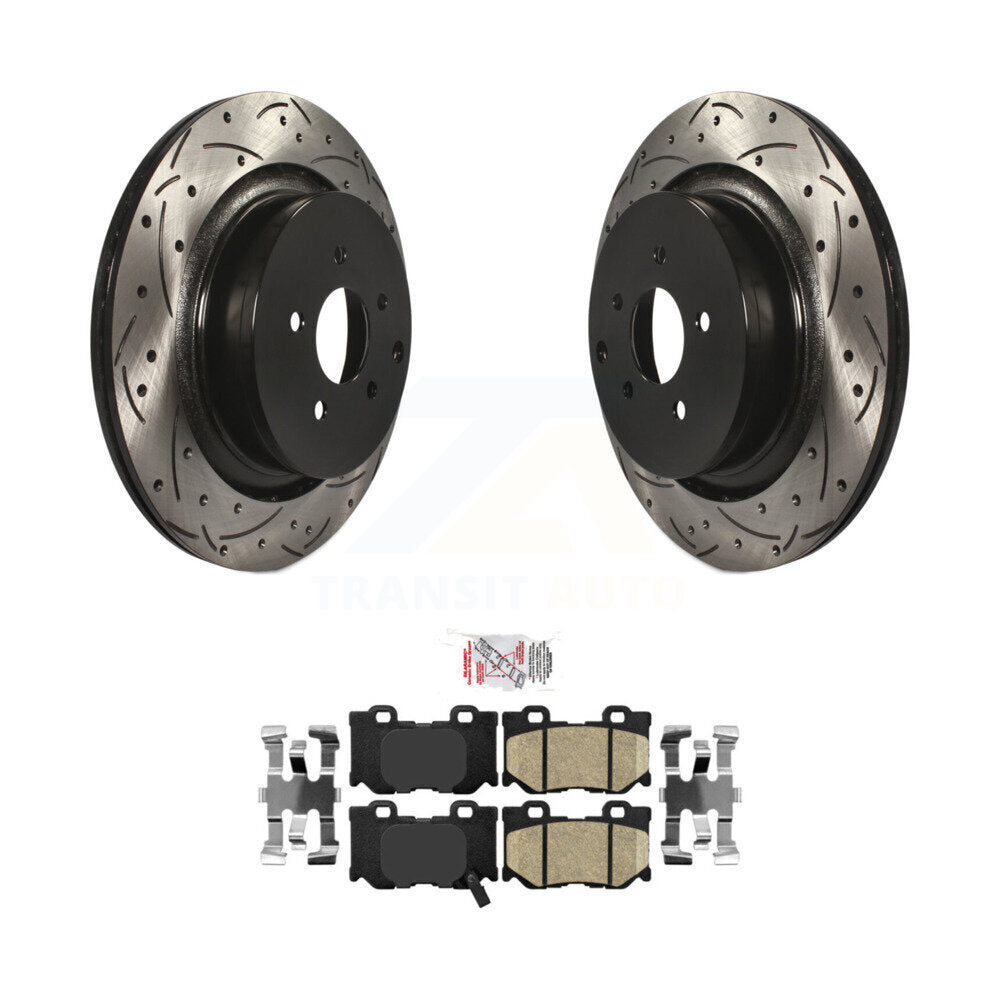 Kit de plaquettes en céramique pour Rotor de frein à fente arrière, pour INFINITI Q50 Q60 M37 FX50 QX7