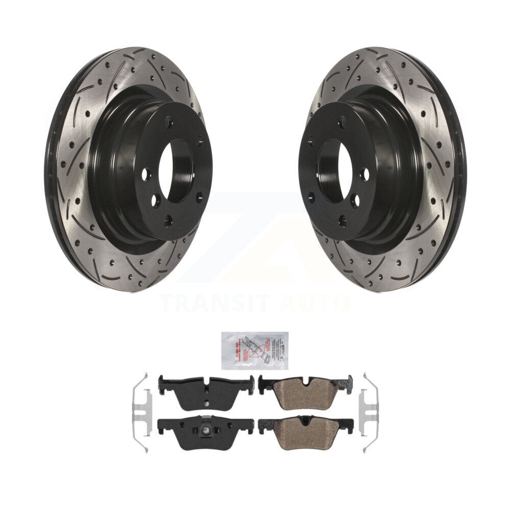 Kit de plaquettes de frein semi-métalliques pour rotors de frein à fente arrière, pour BMW 230i xDrive 228i 328