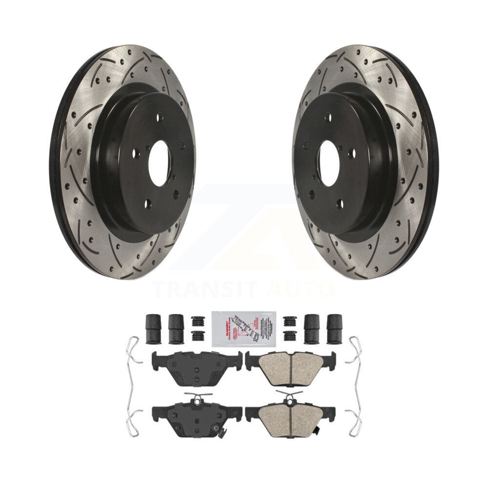 Kit de plaquettes en céramique pour Rotor de frein à disque, fente arrière percée, pour Subaru Outback WRX Legac