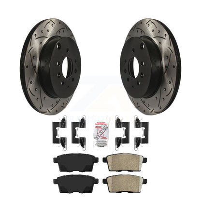 Kit de plaquettes en céramique pour Rotor de frein à disque, fente de perçage arrière, pour Mazda CX-2007 – 2015
