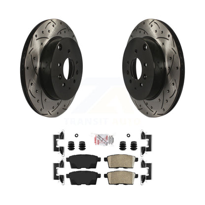 Kit de plaquettes en céramique pour Rotor de frein à disque, fente de perçage arrière, pour Mazda CX-2007 – 2015