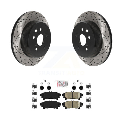 Kit de plaquettes de frein en céramique, Rotors de frein à fente arrière percés pour Lexus IS300 IS350 GS350 RC35