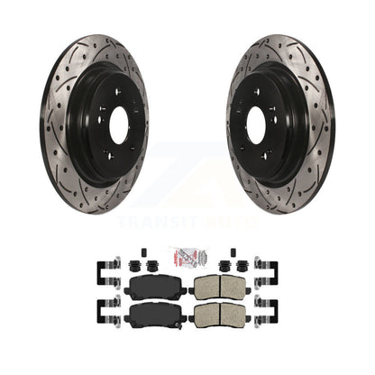 Kit de plaquettes en céramique pour rotors de frein à disque avec fente de perçage arrière pour Acura TL 2015 – 2020