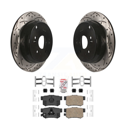 Kit de plaquettes en céramique pour Rotor de frein à disque, fente de perçage arrière, pour Honda CR-V Acura RD