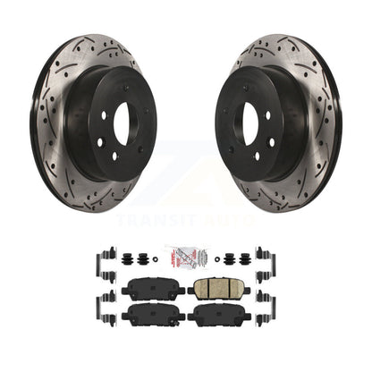 Kit de plaquettes en céramique pour Rotors de frein à fente de forage arrière, pour Nissan Rogue Sport Qashqai LEA