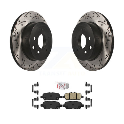 Kit de plaquettes en céramique pour Rotors de frein à fente de forage arrière, pour Nissan Rogue Sport Qashqai LEA