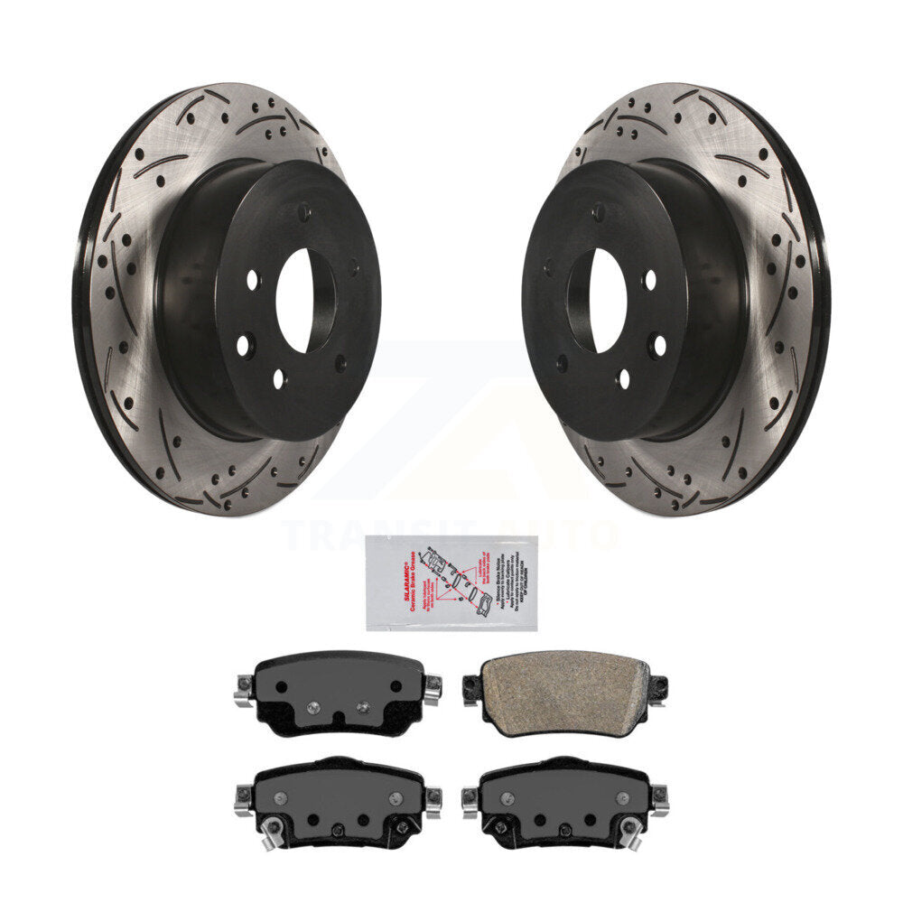 Kit de plaquettes en céramique pour Rotor de frein à disque, fente arrière percée, pour Nissan Rogue Sport 2019