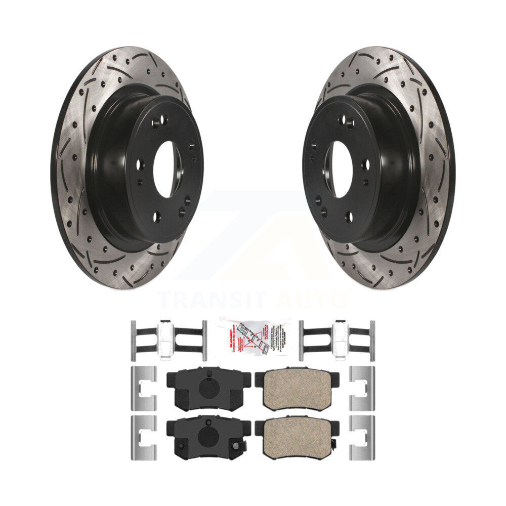 Kit de plaquettes en céramique pour Rotor de frein à disque, fente de perçage pour manteau arrière, pour Honda Accord Acura IL