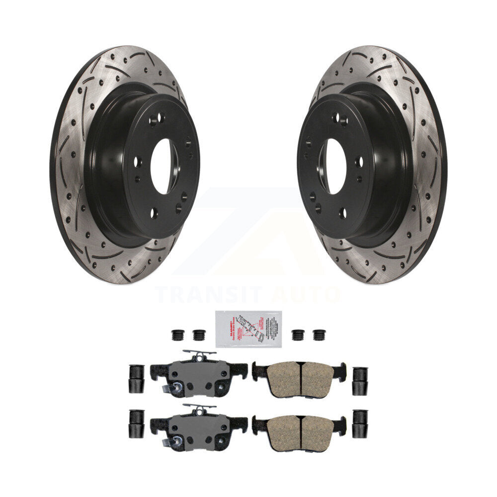 Kit de plaquettes en céramique pour Rotor de frein à disque, fente de perçage pour manteau arrière, pour Honda Accor 2018 – 2022