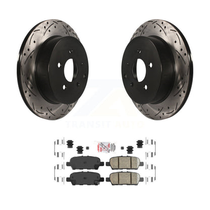 Kit de plaquettes de frein en céramique, Rotors de frein à fente arrière percés pour Nissan Murano Pathfinder JX3