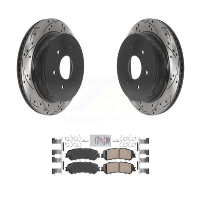 Kit de plaquettes en céramique pour Rotor de frein à disque, fente de perçage pour manteau arrière, pour Nissan TITA 2017 – 2023