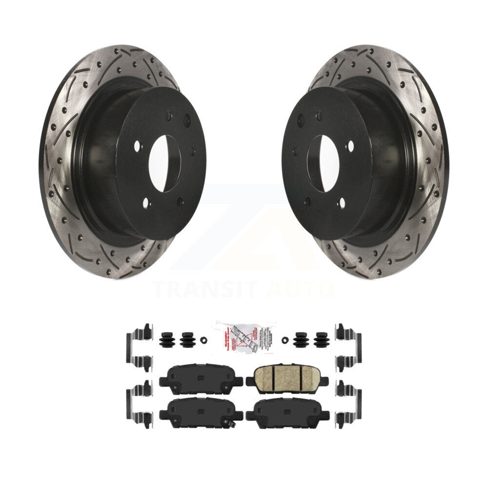 Kit de plaquettes en céramique pour Rotor de frein à disque, fente arrière percée, pour Nissan Sentra Altima Juk