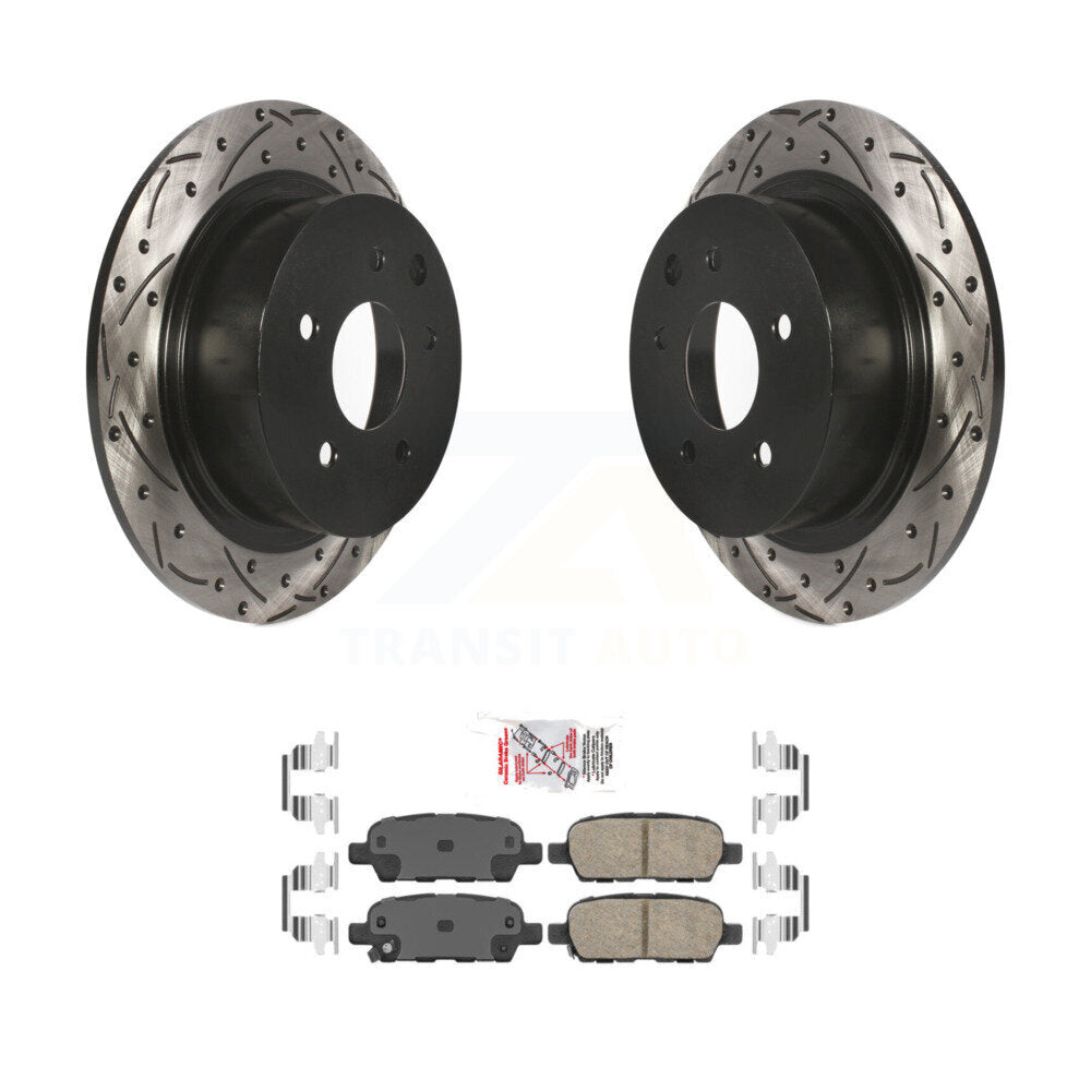 Kit de plaquettes en céramique pour Rotor de frein à disque, fente de perçage à revêtement arrière, pour Nissan Sentra Altim