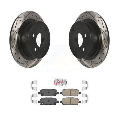 Kit de plaquettes en céramique pour Rotor de frein à disque, fente de perçage à revêtement arrière, pour Nissan Sentra Altim