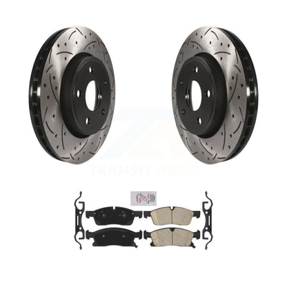 Kit de plaquettes en céramique pour Rotors de frein à disque, fente de perçage avant, pour Jeep Grand Cherokee Dodg