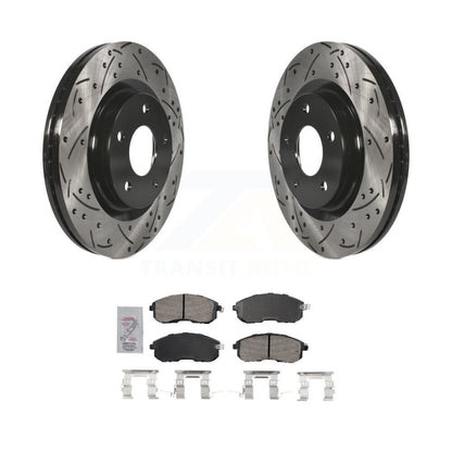 Kit de plaquettes en céramique pour Rotor de frein à disque, fente de perçage avant, pour Nissan Sentra Turbocharge
