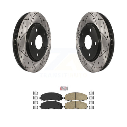 Kit de plaquettes en céramique pour Rotor de frein à disque, fente de perçage à revêtement avant, pour Dodge Grand Carava