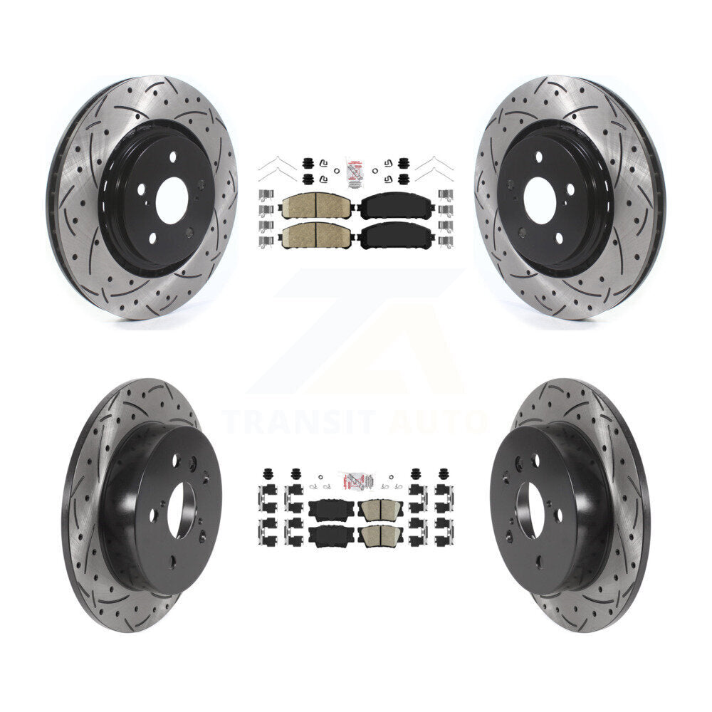 Kit de Rotor de frein à disque, fente de perçage de tampons en céramique avant et arrière, pour Toyota Camry TR 2022