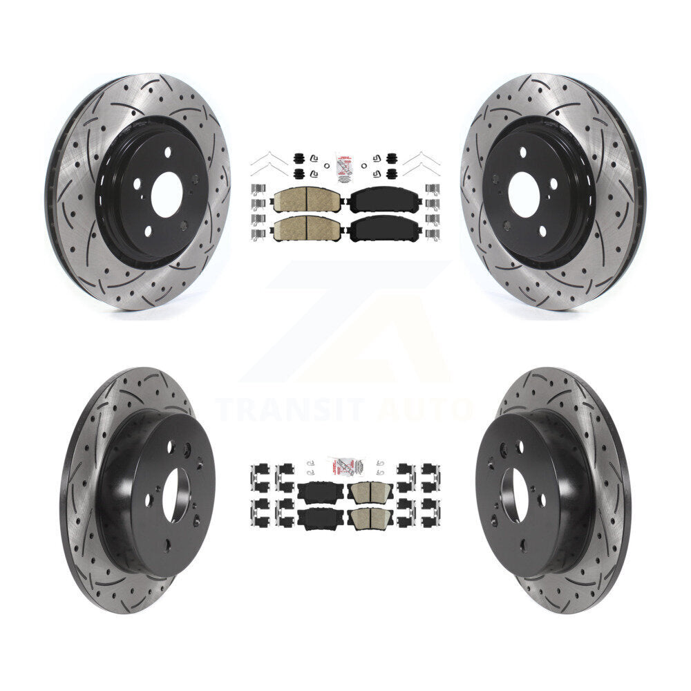 Kit de Rotor de frein à disque, fente de perçage de tampons en céramique avant et arrière, pour Toyota Camry TR 2022