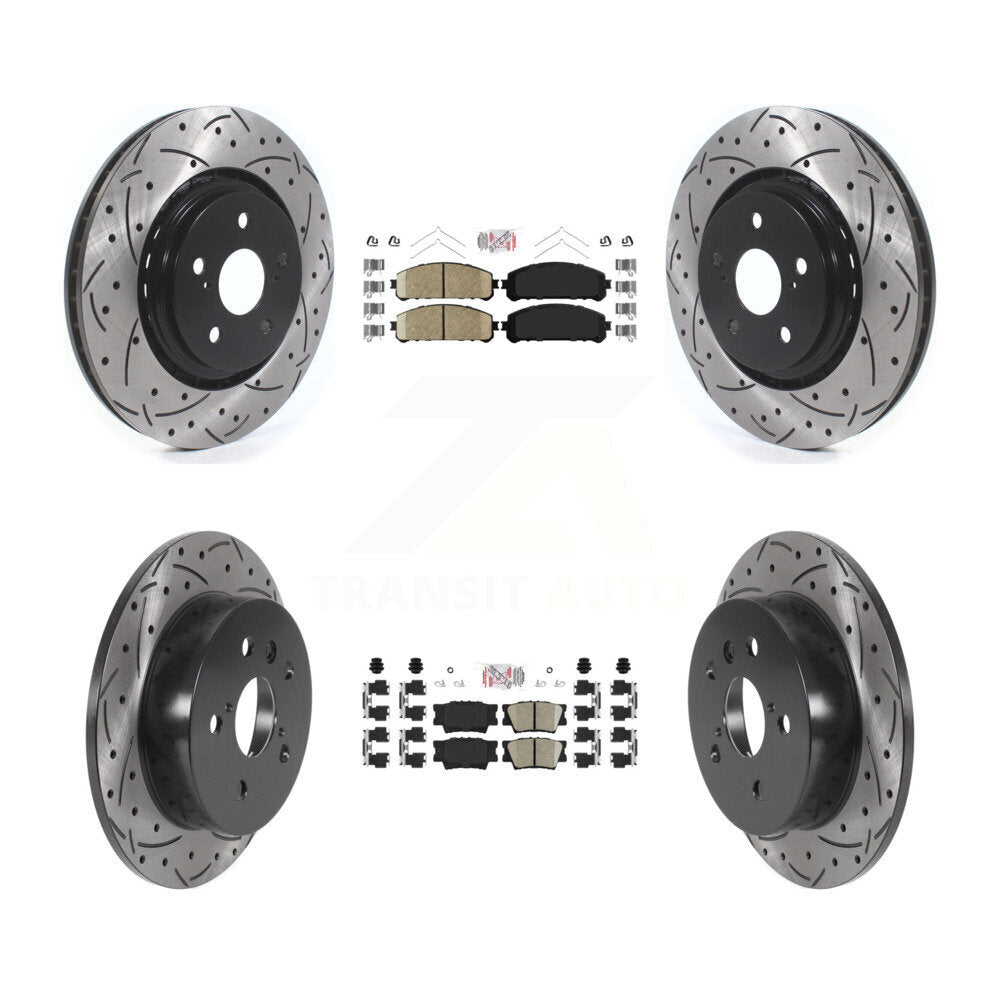 Kit de Rotor de frein à disque, fente de perçage de tampons en céramique avant et arrière, pour Toyota Camry TR 2022