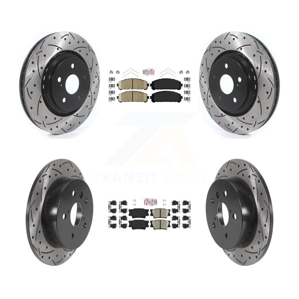 Kit de Rotor de frein à disque, fente de perçage de tampons en céramique avant et arrière, pour Toyota Camry TR 2022
