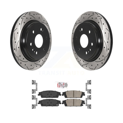 Kit de plaquettes en céramique pour Rotors de frein à fente de forage arrière, pour Chevrolet Silverado 1500 LD GM