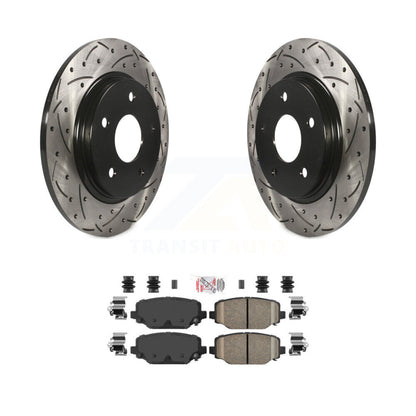 Kit de plaquettes en céramique pour Rotors de frein à disque, fente de perçage arrière, pour Dodge Grand Carava