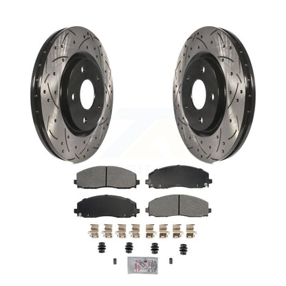 Rotors de frein à fente avant, Kit de plaquettes semi-métalliques pour remorquage Dodge Grand Caravan
