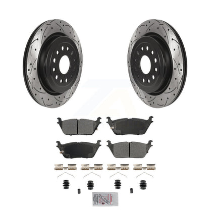 Kit de plaquettes de frein à disque fendues percées à revêtement arrière, Kit de plaquettes semi-métalliques pour Ram 150