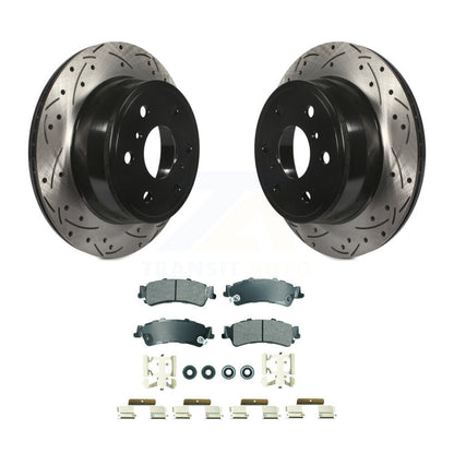 Kit de plaquettes de frein semi-métalliques pour rotors de frein à fente arrière percés pour GMC Sierra 1500 Classi