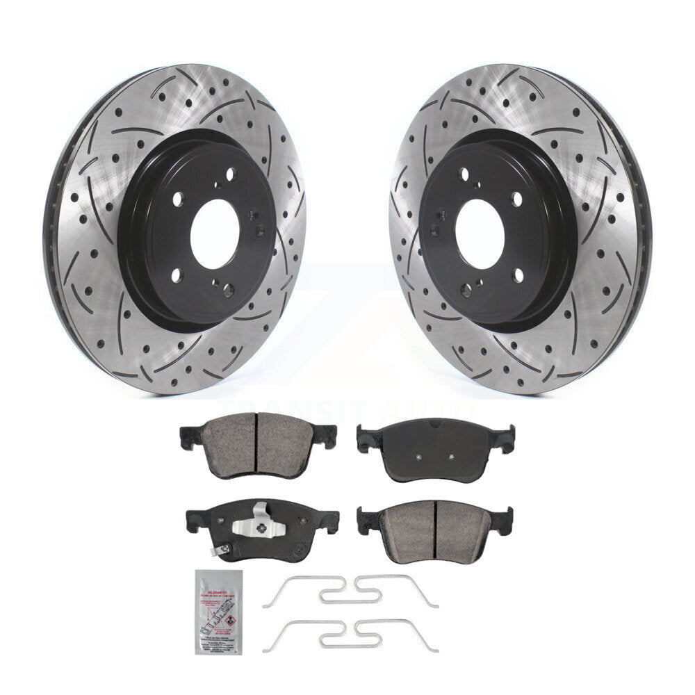 Kit de plaquettes en céramique pour Rotor de frein à disque, fente avant percée, pour Honda Civic Accord Acur