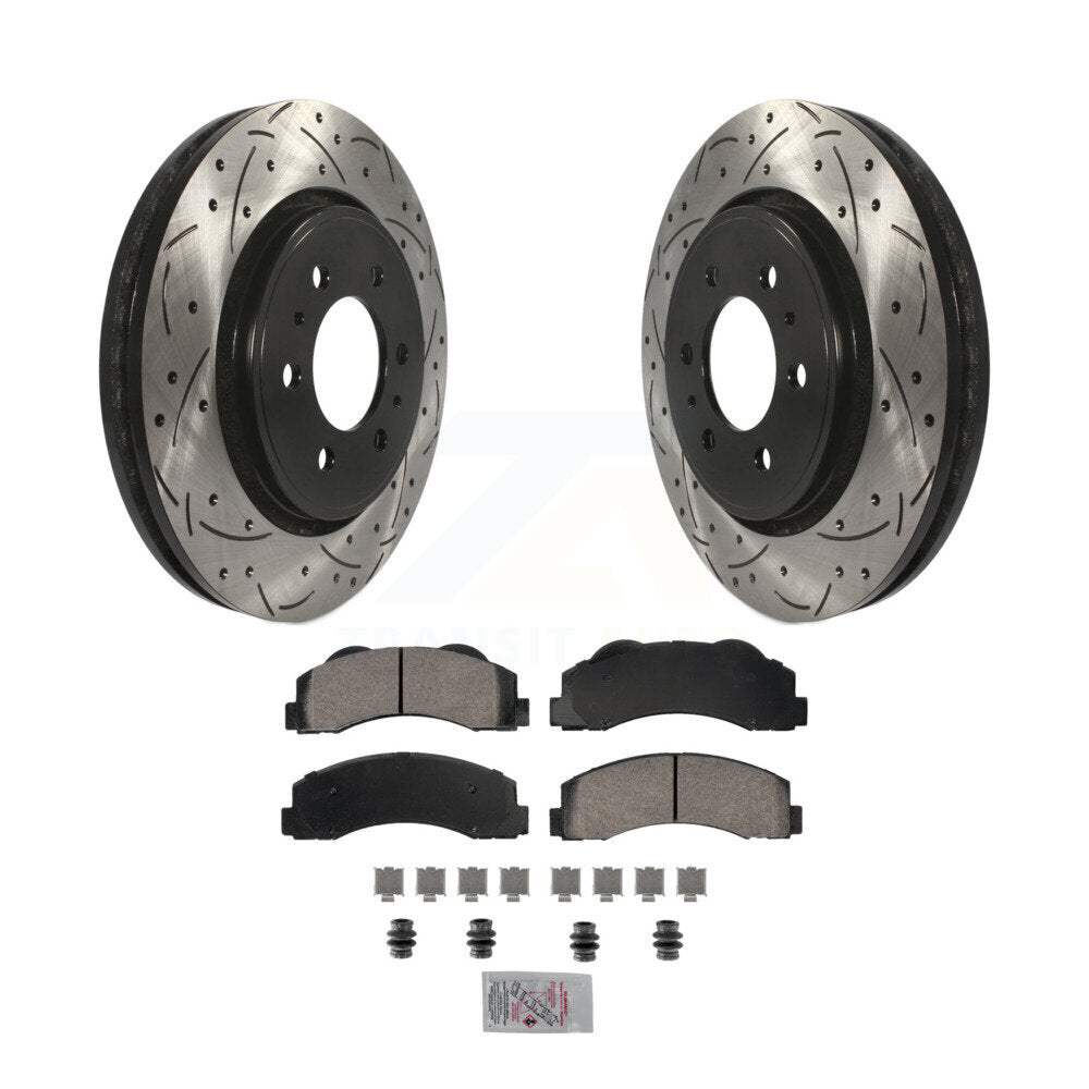 Kit de plaquettes en céramique pour Rotor de frein à fente avant, pour Ford F-150 Expedition Lincol