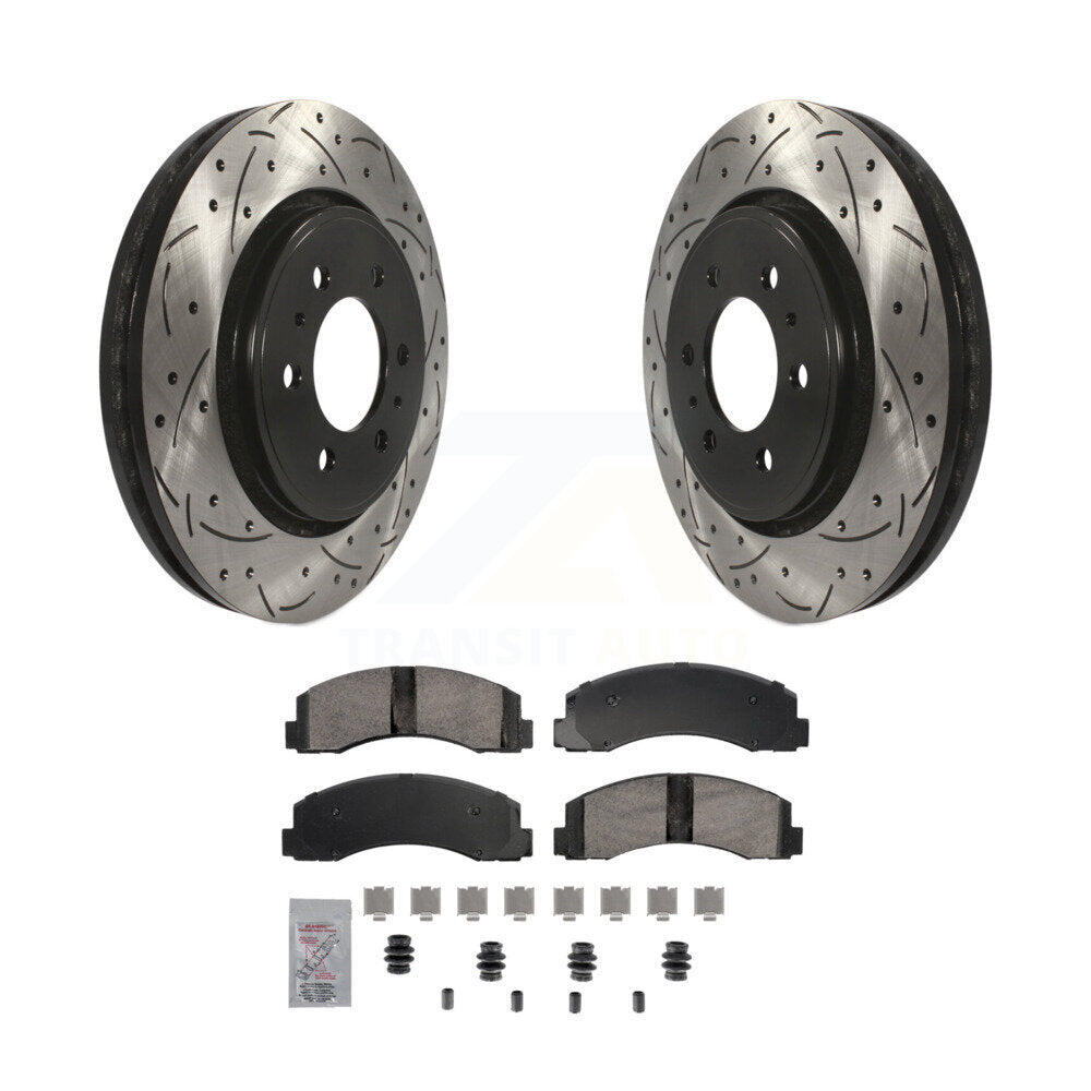 Kit de plaquettes en céramique pour Rotor de frein à fente avant, pour Ford F-150 Expedition Lincol
