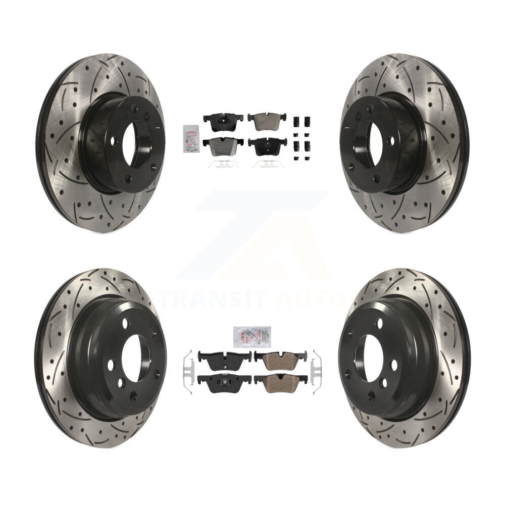 Kit de Rotor de frein à fente de forage de tampon semi-métallique avant et arrière pour BMW 320i xDrive 328
