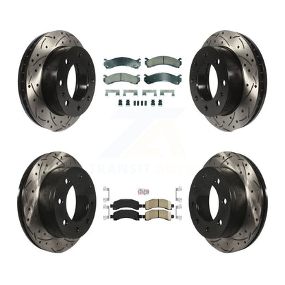 Kit de Rotor de frein à fente de forage de tampon en céramique avant et arrière pour Chevrolet Express 2500 GM