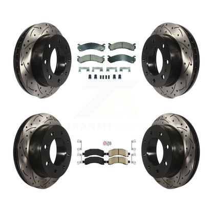 Kit de Rotor de frein à fente de forage de tampon en céramique avant et arrière pour Chevrolet Express 2500 GM