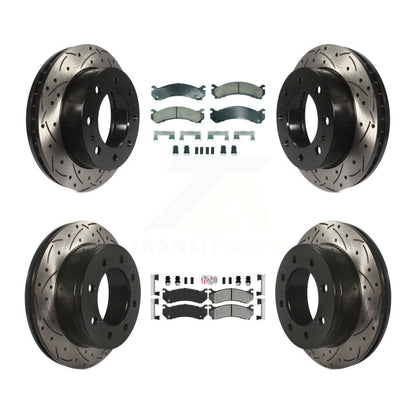 Kit de Rotor de frein à fente de forage de plaquette semi-métallique arrière en céramique avant pour Chevrolet H