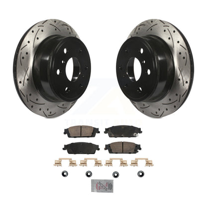 Kit de plaquettes en céramique pour Rotors de frein à fente de forage arrière, pour Chevrolet GMC Silverado 1500 X