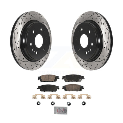 Kit de plaquettes en céramique pour Rotors de frein à fente de forage arrière, pour Chevrolet Silverado 1500 LD GM