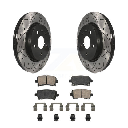 Kit de plaquettes de frein en céramique, Rotors de frein à fente arrière percés pour Chevrolet Buick Malibu Impal