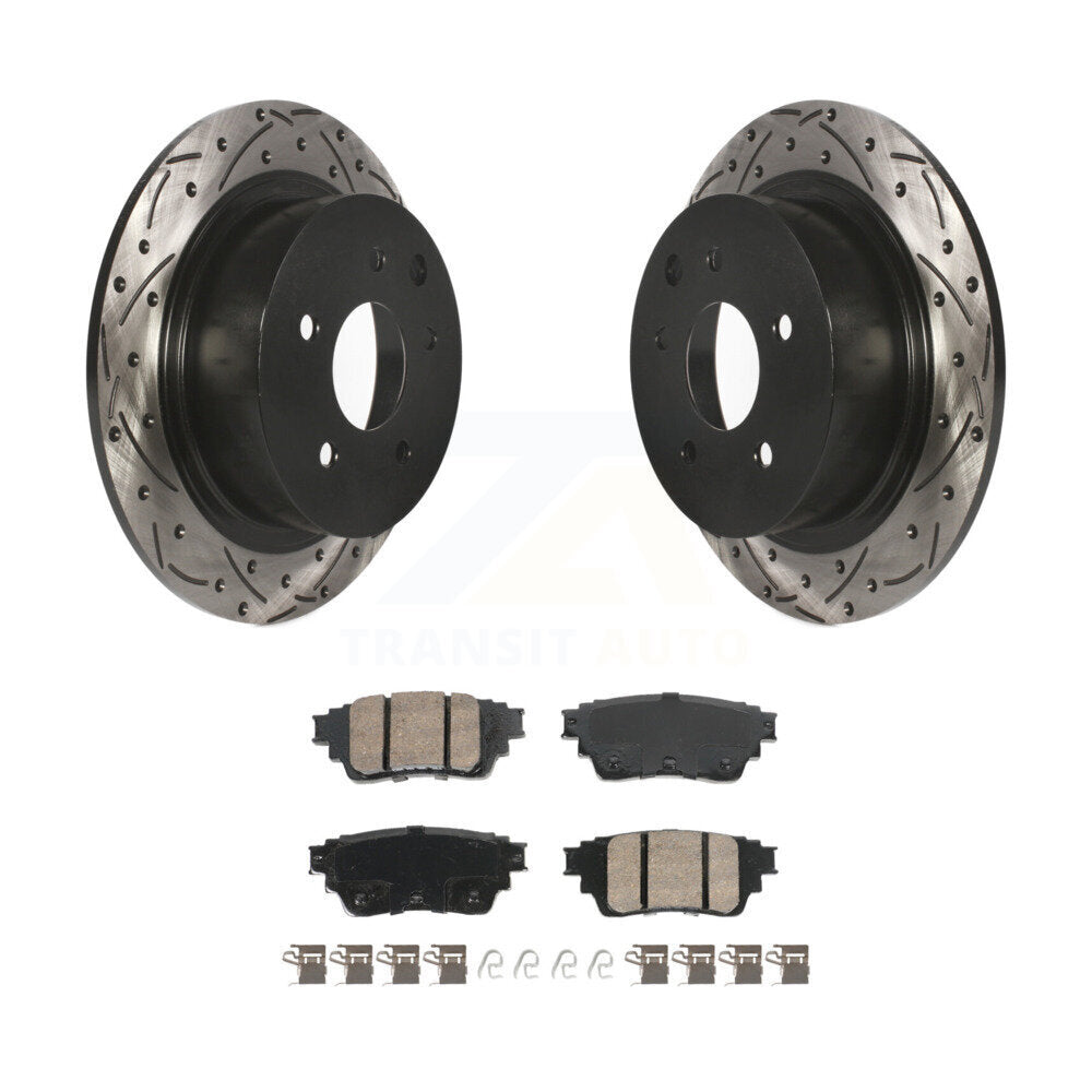 Kit de plaquettes en céramique pour Rotor de frein à disque, fente de perçage arrière, pour Nissan Altima AW 2019 – 2020