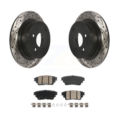 Kit de plaquettes en céramique pour Rotor de frein à disque, fente de perçage arrière, pour Nissan Altima AW 2019 – 2020
