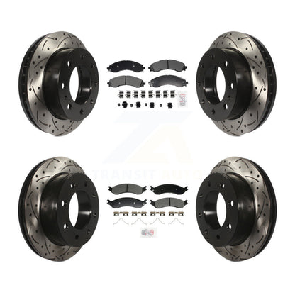 Kit de Rotor de frein à disque, fente de perçage de tampons semi-métalliques avant et arrière pour GMC Savana 250