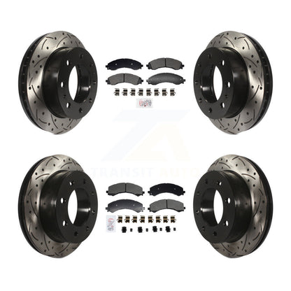 Kit de Rotor de frein à disque, fente de perçage de tampons semi-métalliques avant et arrière pour GMC Savana 250