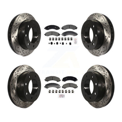 Kit de Rotor de frein à disque, fente de perçage de tampons semi-métalliques avant et arrière pour GMC Savana 250
